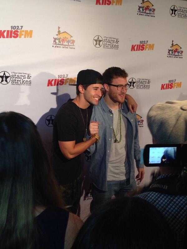 Mike Posner with Jake Miller (singer) at Stars & Strikes 2014 at PINZ in Studio City, CA 3/19/14
Twitter @reyesabyy
 Mike Posner with Jake Miller (singer) at Stars & Strikes 2014 at PINZ in Studio City, CA 3/19/14
Twitter @reyesabyy