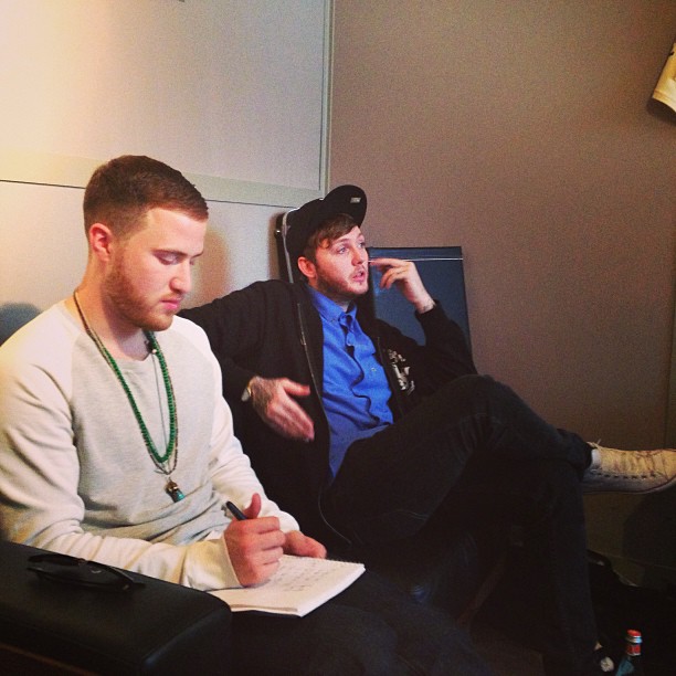 Mike Posner and James Arthur in a studio in London 4/25/13
Photo by Labrinth
instagram.com/official_labrinth
 Mike Posner and James Arthur in a studio in London 4/25/13
Photo by Labrinth
instagram.com/official_labrinth