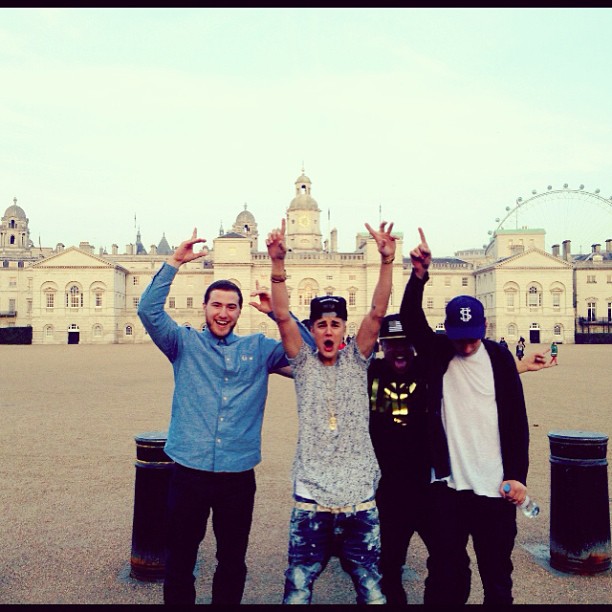 Mike Posner, Justin Bieber, Alfredo Flores, and Julian Swirsky - London, UK 3/7/13
Photo by Justin Bieber
