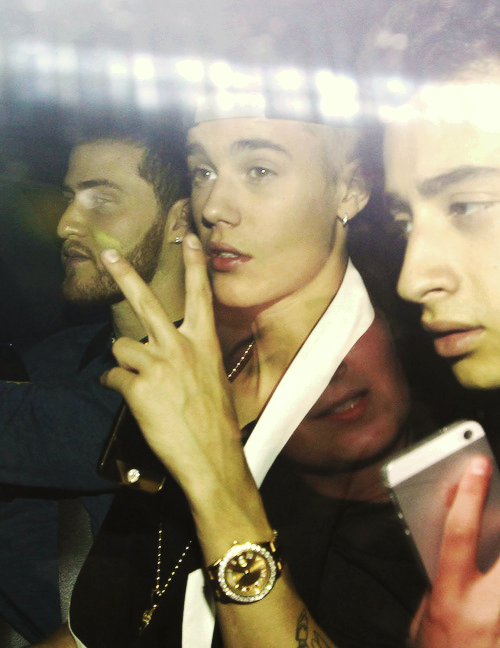 Mike Posner, Justin Bieber, and Julian Swirsky - London, UK 3/6/13
