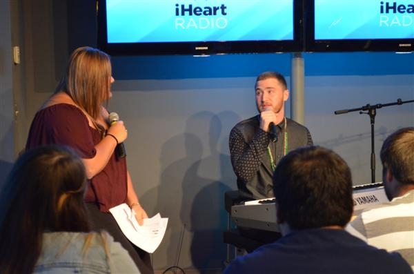 Mike Posner Q&A with KISS 95.7 at the Dunkin Donuts Music Lounge 7/18/13
Photo by KISS 95.7
kiss957.com
 Mike Posner Q&A with KISS 95.7 at the Dunkin Donuts Music Lounge 7/18/13
Photo by KISS 95.7
kiss957.com