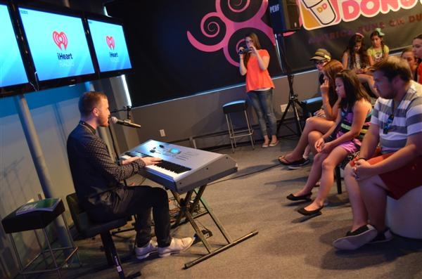 Mike Posner acoustic performance with KISS 95.7 at the Dunkin Donuts Music Lounge 7/18/13
Photo by KISS 95.7
kiss957.com
 Mike Posner acoustic performance with KISS 95.7 at the Dunkin Donuts Music Lounge 7/18/13
Photo by KISS 95.7
kiss957.com
