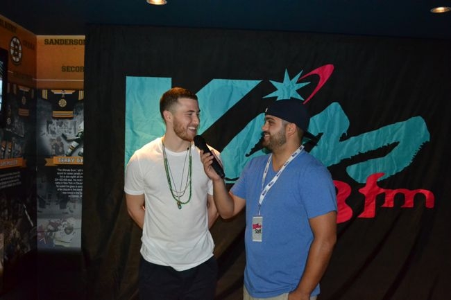 Mike Posner at the KISS 108 FM Believe Tour Pre-Party in Boston, MA 7/20/13
kiss108.com
 Mike Posner at the KISS 108 FM Believe Tour Pre-Party in Boston, MA 7/20/13
kiss108.com
