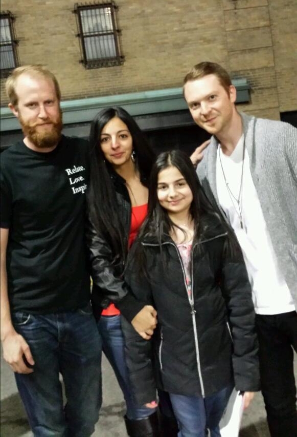A fan named Angel & her big sister met Mike Posner's assistant Matt & manager Patrick at his Unplugged Tour in Detroit, MI 4/6/14
Photo credit: Angel
Twitter @ABELIEBER143
