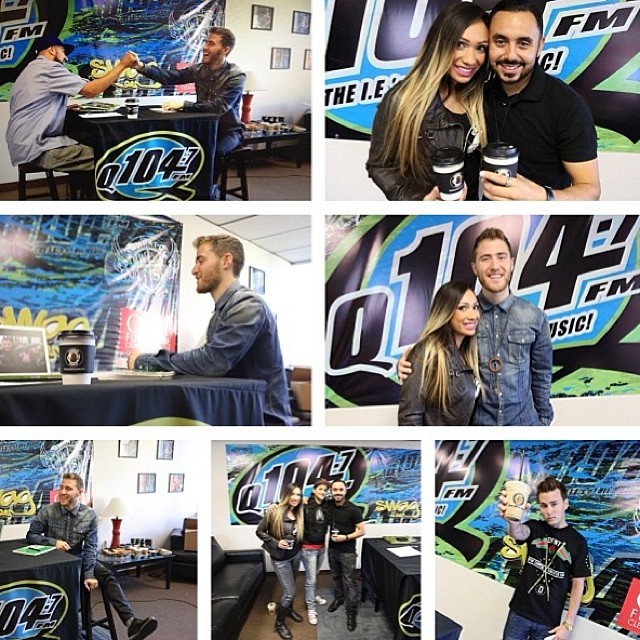 Mike Posner at Q104.7 FM radio station - Ventura, CA 1/17/14
Instagram @coffeenutzz
 Mike Posner at Q104.7 FM radio station - Ventura, CA 1/17/14
Instagram @coffeenutzz