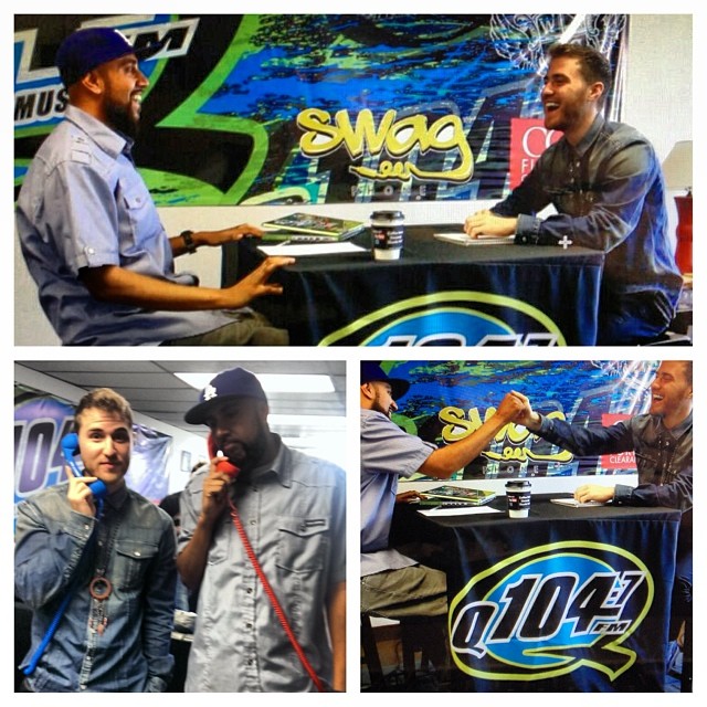 Mike Posner with Chris Loos of Q104.7 FM radio station - Ventura, CA 1/17/14
Instagram @chrisloosmedia
 Mike Posner with Chris Loos of Q104.7 FM radio station - Ventura, CA 1/17/14
Instagram @chrisloosmedia