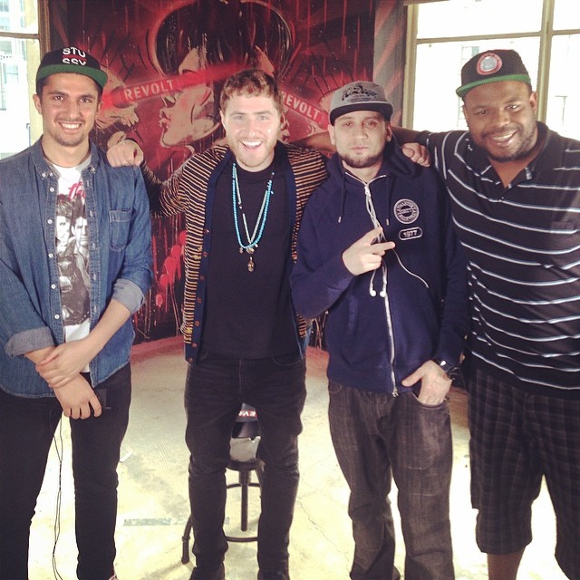 Mike Posner at Revolt TV New York, NY 4/2/14
Instagram @smokestackrecordings
