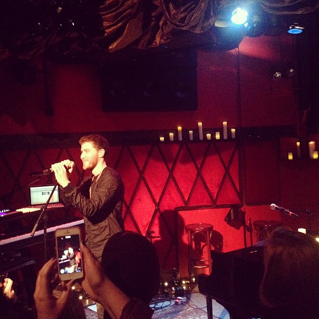 Mike Posner performing on his Unplugged Tour in New York City, NY 4/3/14
Instagram @andreadilieto
