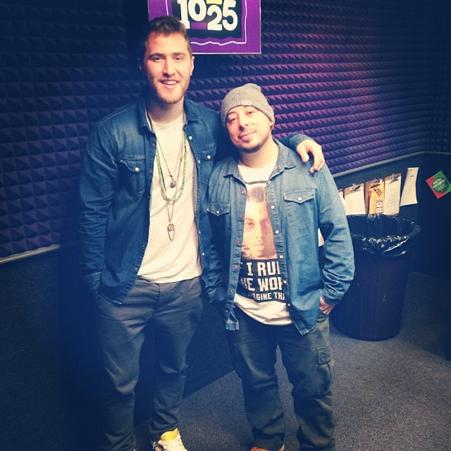 Mike Posner at 102.5 KSFM radio station - Sacramento, CA 1/8/14
Instagram @mikeposner
 Mike Posner at 102.5 KSFM radio station - Sacramento, CA 1/8/14
Instagram @mikeposner