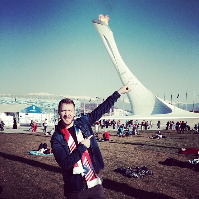 Mike Posner at the Olympic Torch at The Sochi 2014 Winter Olympics in Sochi, Russia - February 16, 2014
instagram.com/mikeposner
 Mike Posner at the Olympic Torch at The Sochi 2014 Winter Olympics in Sochi, Russia - February 16, 2014
instagram.com/mikeposner