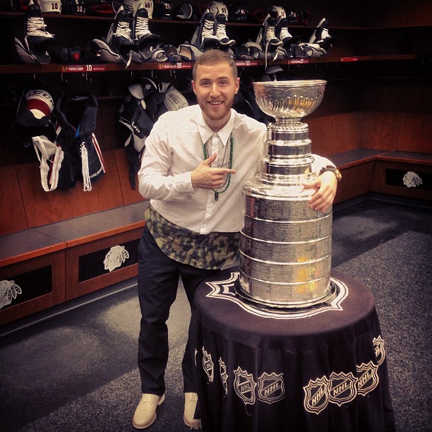 Mike Posner with the Stanley Cup at the United Center for Believe Tour in Chicago, IL 7/9/13
Photo by Mike Posner
instagram.com/mikeposner
