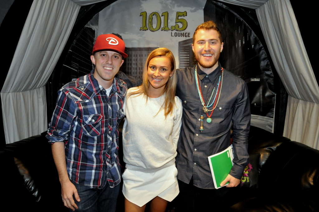 Mike Posner on The Lady La Show at LIVE 101.5 radio station - Phoenix, AZ 1/23/14
live1015phoenix.cbslocal.com
 Mike Posner on The Lady La Show at LIVE 101.5 radio station - Phoenix, AZ 1/23/14
live1015phoenix.cbslocal.com