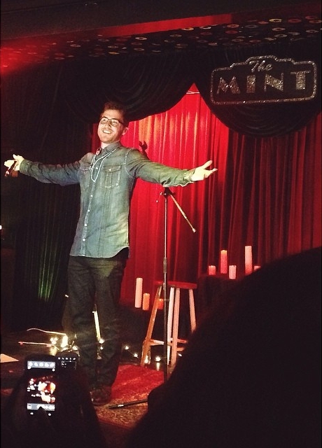 Mike Posner performing on his Unplugged Tour at The Mint in Los Angeles, CA 4/10/14
Instagram @almarose_x
