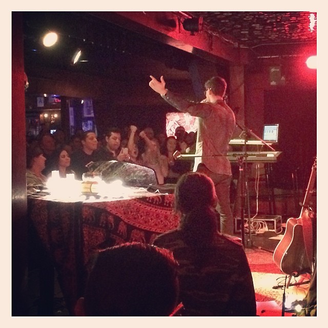 Mike Posner performing on his Unplugged Tour at The Mint in Los Angeles, CA 4/10/14
Instagram @camerajames
