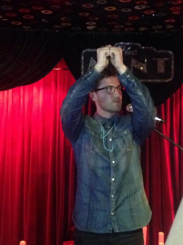Mike Posner performing on his Unplugged Tour at The Mint in Los Angeles, CA 4/10/14
Twitter @Azarine
