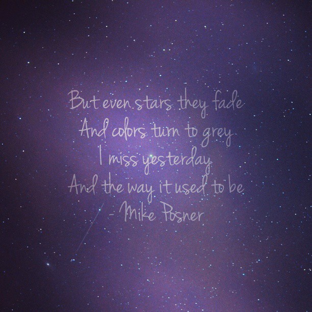 Mike Posner - The Way It Used To Be lyrics
instagram.com/jacjyn
 Mike Posner - The Way It Used To Be lyrics
instagram.com/jacjyn