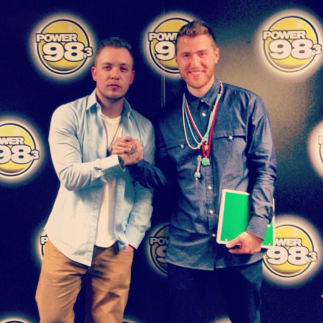 Mike Posner and Tino Cochino of Power 98.3 FM - Phoenix, AZ 1/23/14
Instagram @power983
