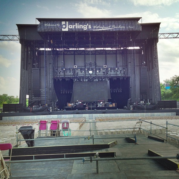 The stage on the Warrior Tour in Bangor, ME 8/30/13
Instagram @robertdugan
