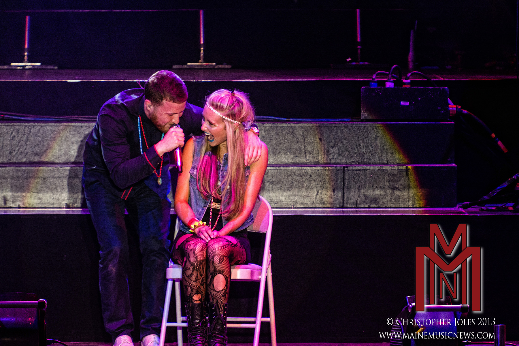 Mike Posner performing on the Warrior Tour in Bangor, ME 8/30/13
Photo by Christopher Joles
mainemusicnews.com
