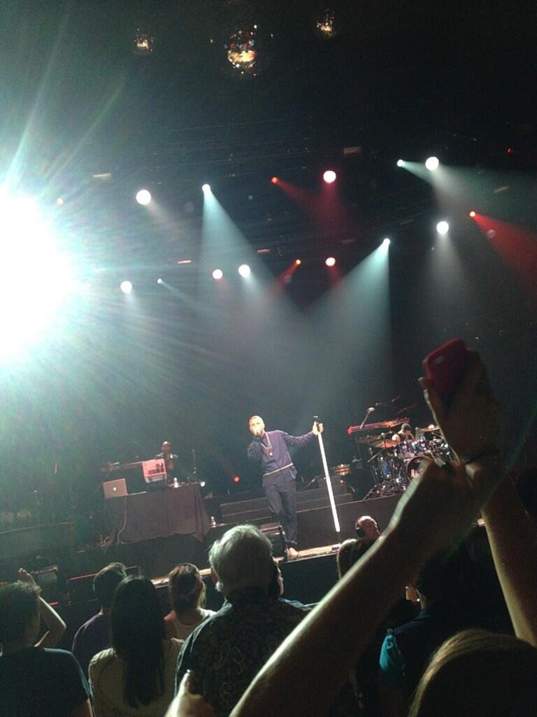 Mike Posner performing on the Warrior Tour in Uncasville, CT 8/23/13
Twitter @DeclanMa
