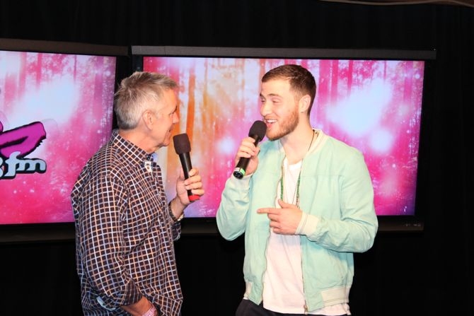 Kiss 108's Billy Costa interviews Mike Posner backstage at Kiss Concert 2013
Photo by kiss108.com
 Kiss 108's Billy Costa interviews Mike Posner backstage at Kiss Concert 2013
Photo by kiss108.com