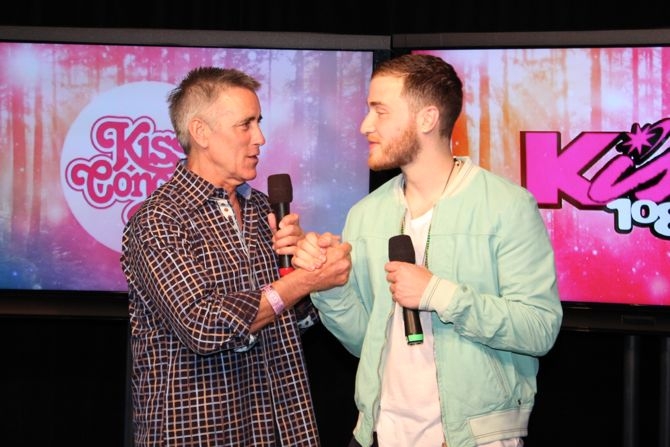 Kiss 108's Billy Costa interviews Mike Posner backstage at Kiss Concert 2013
Photo by kiss108.com
 Kiss 108's Billy Costa interviews Mike Posner backstage at Kiss Concert 2013
Photo by kiss108.com