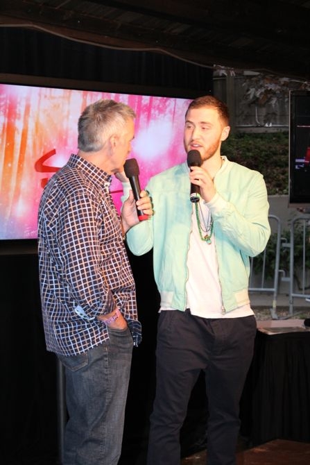 Kiss 108's Billy Costa interviews Mike Posner backstage at Kiss Concert 2013
Photo by kiss108.com
 Kiss 108's Billy Costa interviews Mike Posner backstage at Kiss Concert 2013
Photo by kiss108.com