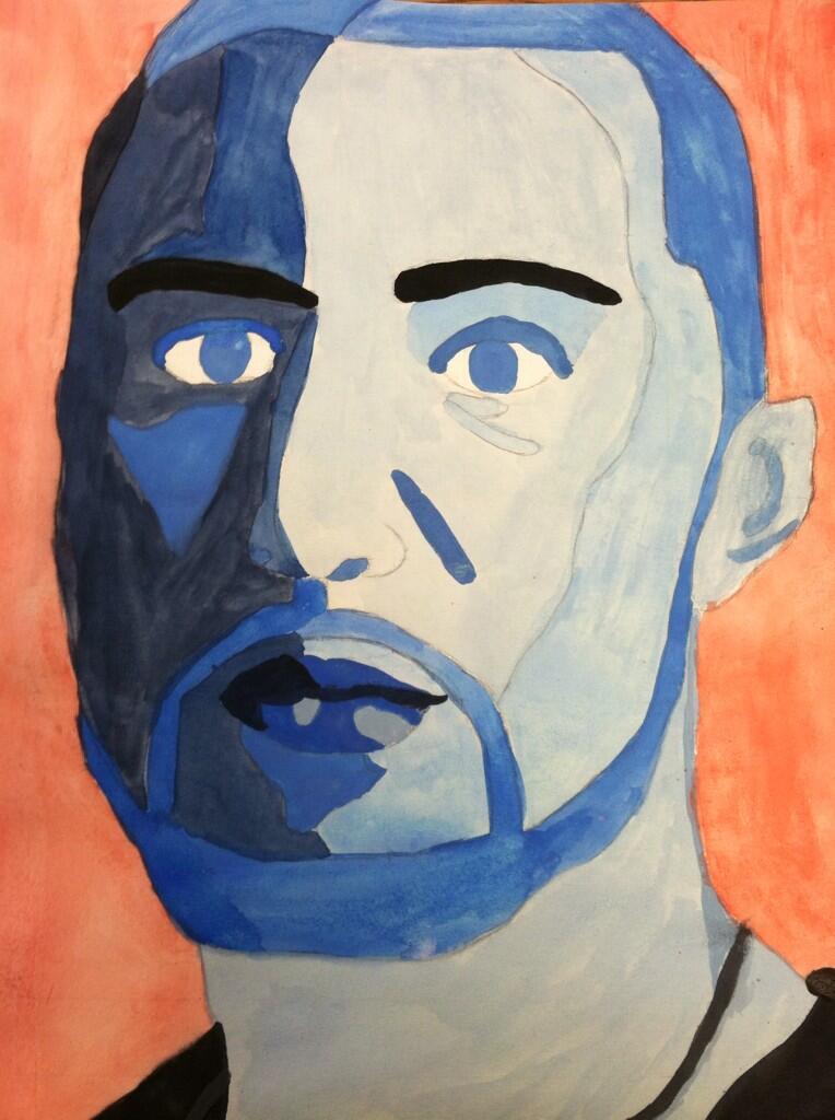 Mike Posner Painting 6/7/13
Painting by Alexis Miller

