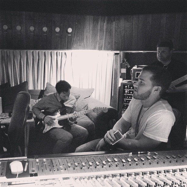 Mike Posner in the studio 3/20/13
Photo by Nicholas Black
