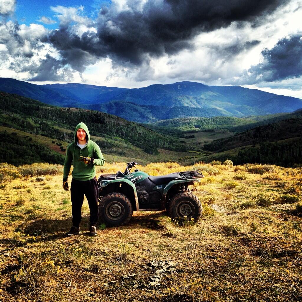 Mike Posner four wheeler riding during his vacation in Utah 9/14/13
Photo by Mike Posner
