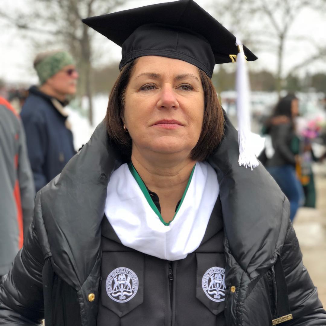 Mike Posner's Mom earns her Master's Degree from Eastern Michigan University - December 15, 2017
