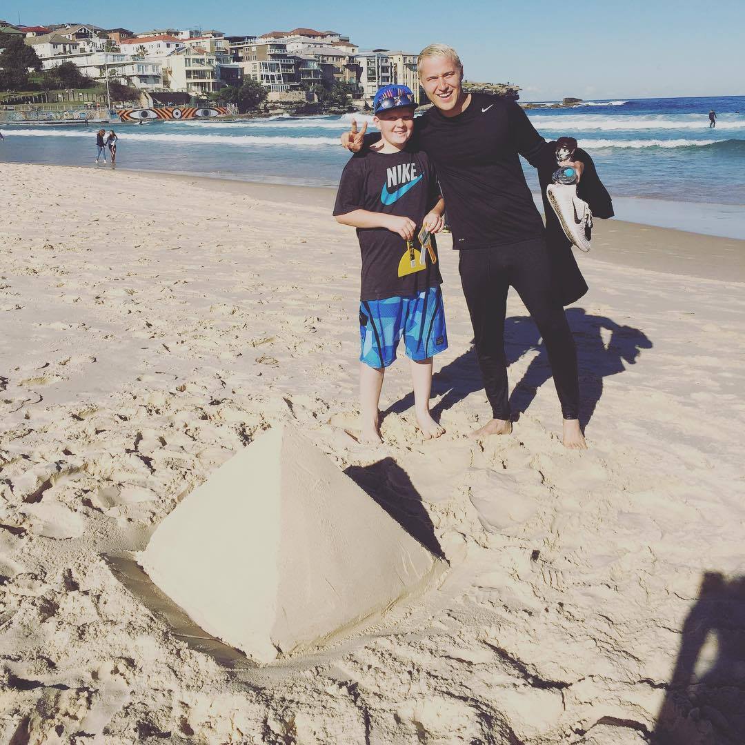 Mike Posner at North Bondi Beach in Sydney, New South Wales, Australia on June 30, 2016
 Mike Posner at North Bondi Beach in Sydney, New South Wales, Australia on June 30, 2016