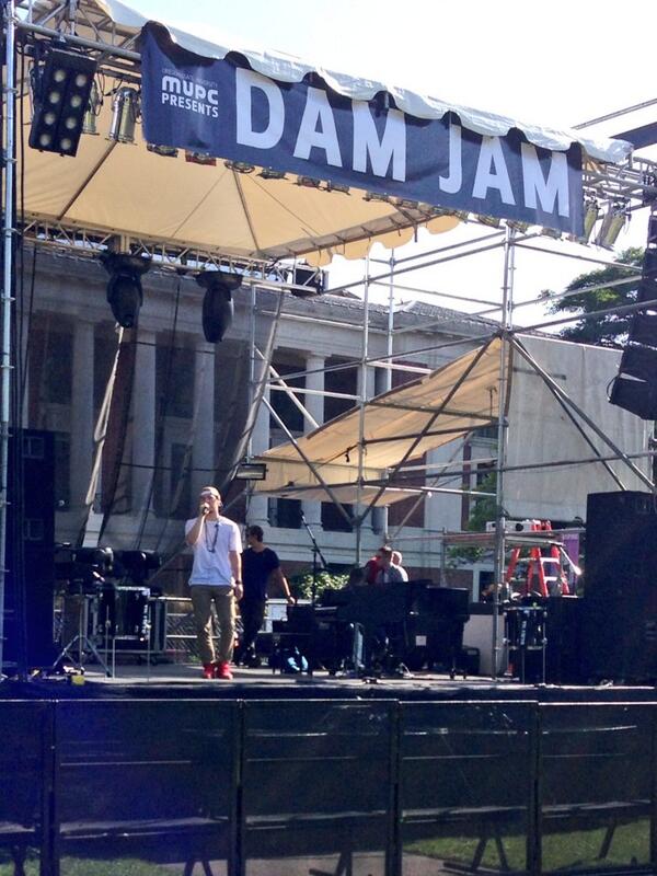 Mike Posner sound check at Dam Jam 2014 at OSU in Corvallis, OR 5/31/14
Twitter @10isChris
