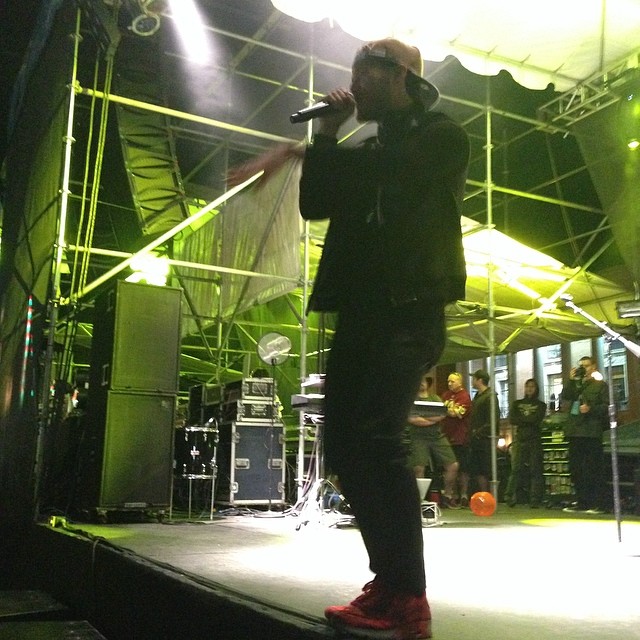 Mike Posner performing at Dam Jam 2014 at OSU in Corvallis, OR 5/31/14
Instagram @rpeavyhouse

