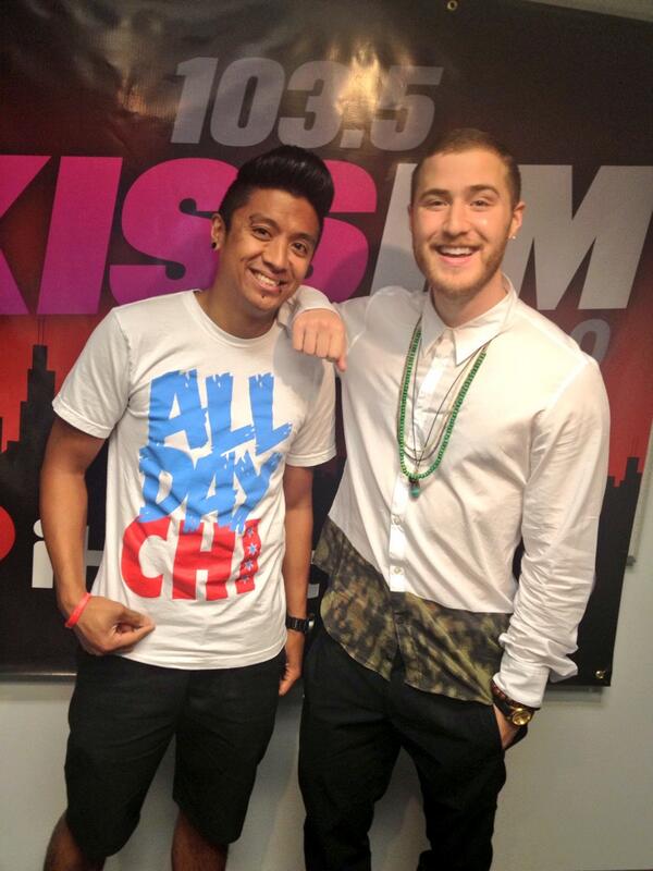 Rufio and Mike Posner at 103.5 KISS FM in Chicago, IL 7/9/13
Photo by Rufio
twitter.com/RufioRadio
