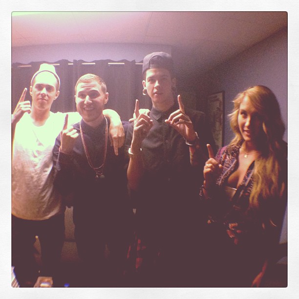 Sammy Adams, Mike Posner, T. Mills, and Niykee Heaton in the studio 6/9/13
Photo by T. Mills
instagram.com/tmills
