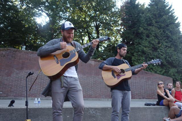 Mike Posner and Adam Friedman performing at Volunteer Park in Seattle, WA July 13, 2015
twitter.com/ChristineAReed
 Mike Posner and Adam Friedman performing at Volunteer Park in Seattle, WA July 13, 2015
twitter.com/ChristineAReed