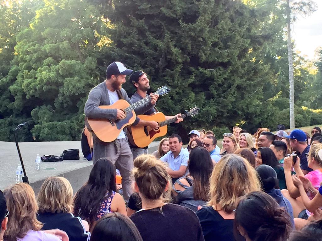 Mike Posner and Adam Friedman performing at Volunteer Park in Seattle, WA July 13, 2015
twitter.com/KatieGrad
 Mike Posner and Adam Friedman performing at Volunteer Park in Seattle, WA July 13, 2015
twitter.com/KatieGrad