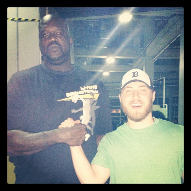 Shaquille "Shaq" O'Neal and Mike Posner - Justin Bieber's Believe Tour - Orlando, FL 1/25/13
