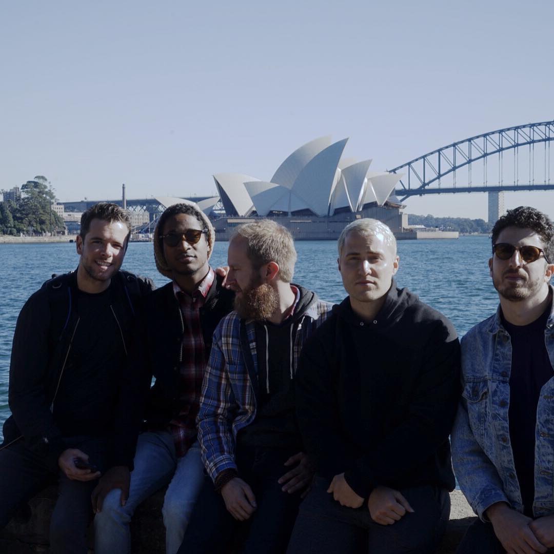 Mike Posner band in front of the Sydney Opera House on June 29, 2016
 Mike Posner band in front of the Sydney Opera House on June 29, 2016