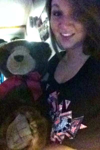 Fan that received the Teddy Bear from Mike Posner at Bye Gosh Fest 2014 at UW Oshkosh in Oshkosh, WI 5/8/14
Twitter @Karen_Doukas
