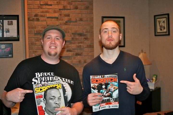 Travis “Kold Kut” Moore and Mike Posner at Azmyth Recording Studio - April 2012
azmythrecording.com
