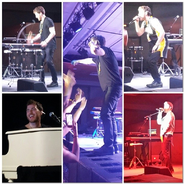 Mike Posner performing at Bye Gosh Fest 2014 at UW Oshkosh in Oshkosh, WI 5/8/14
Instagram @taylor_anthonsen
