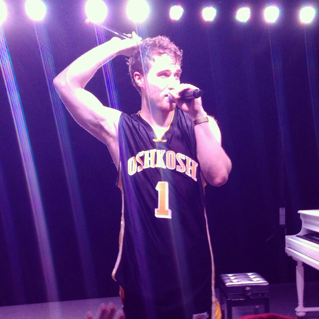 Mike Posner performing at Bye Gosh Fest 2014 at UW Oshkosh in Oshkosh, WI 5/8/14
Twitter @willib20
