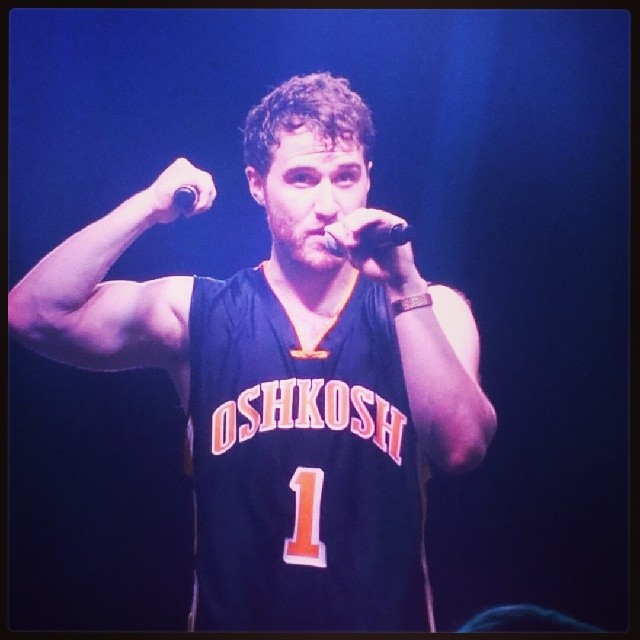 Mike Posner performing at Bye Gosh Fest 2014 at UW Oshkosh in Oshkosh, WI 5/8/14
Instagram @meganbecraft
