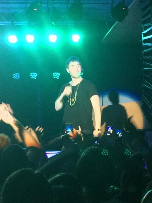 Mike Posner performing at Bye Gosh Fest 2014 at UW Oshkosh in Oshkosh, WI 5/8/14
Twitter @Bhein4132
