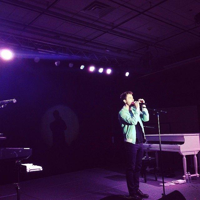 Mike Posner performing at Bye Gosh Fest 2014 at UW Oshkosh in Oshkosh, WI 5/8/14
Instagram @phil_ilo
