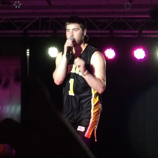 Mike Posner performing at Bye Gosh Fest 2014 at UW Oshkosh in Oshkosh, WI 5/8/14
Instagram @jessicurrr94
