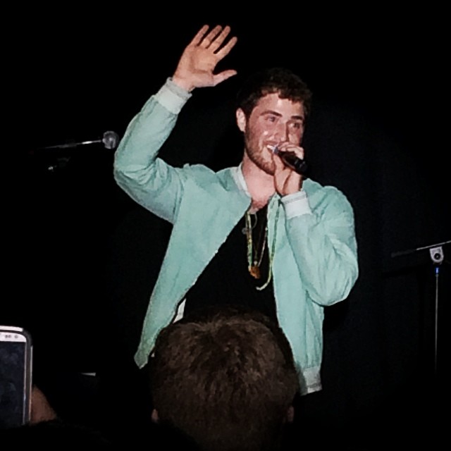 Mike Posner performing at Bye Gosh Fest 2014 at UW Oshkosh in Oshkosh, WI 5/8/14
Instagram @ememshermy
