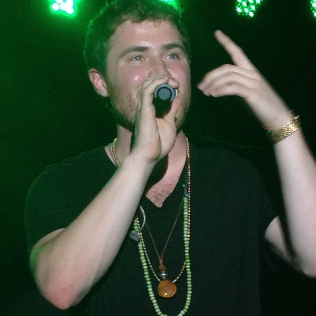 Mike Posner performing at Bye Gosh Fest 2014 at UW Oshkosh in Oshkosh, WI 5/8/14
Instagram @jovana_20
